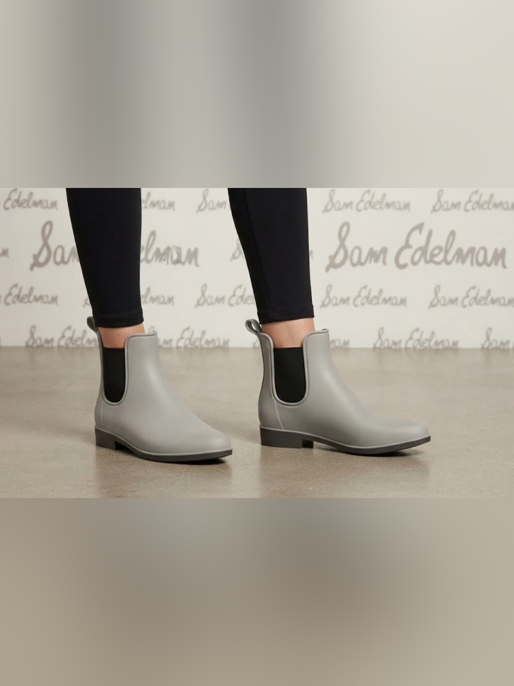 Authentic Sam Edelman waterproof rubber rain boots Sz 7